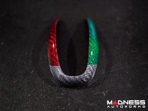 Alfa Romeo Giulia Gear Knob Trim - Carbon Fiber - Pre '20 models - Italian Theme - Feroce Carbon